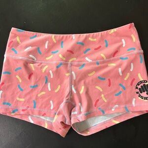 Feed Me Fight Me Sprinkle Athletic Shorts